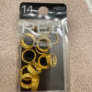 RED Gold Hair Accessories Set